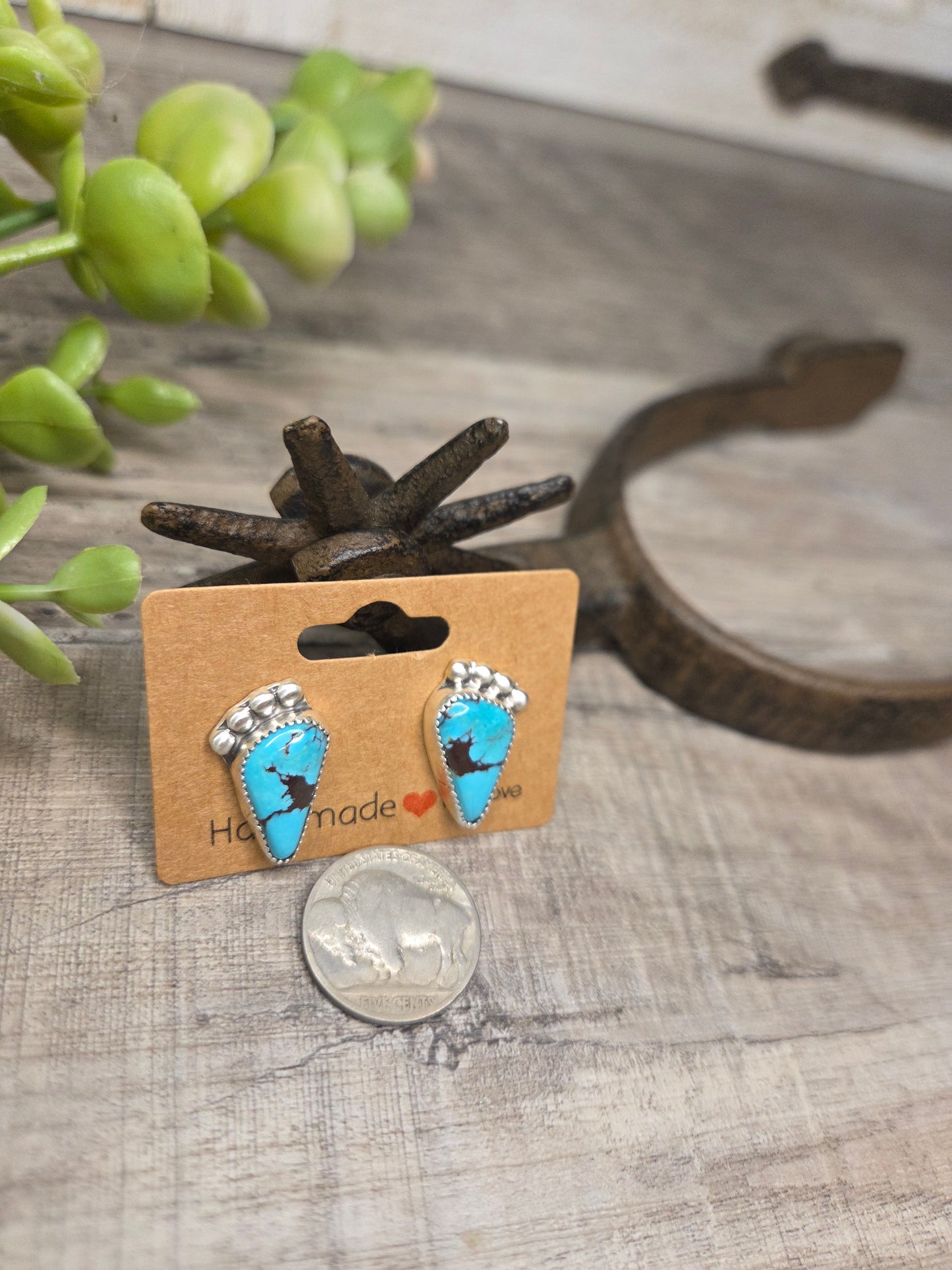 Kingsmen Turquoise Stud Earrings