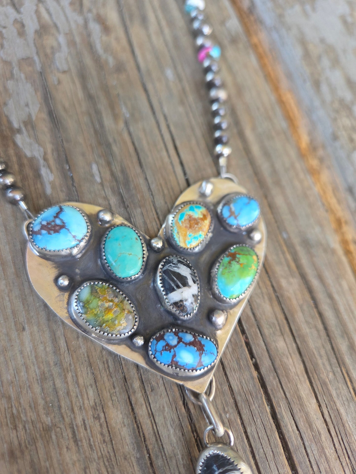 Heart Turquoise Cluster