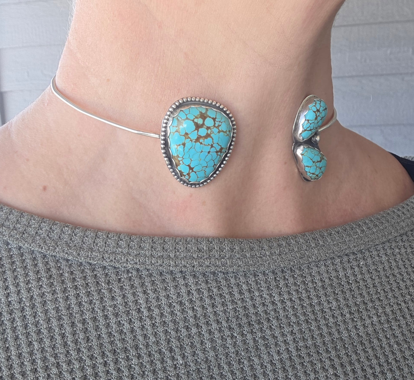 Number 9 Turquoise Neck Cuff