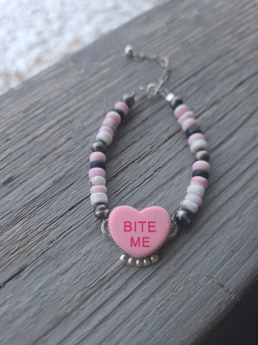 Bite Me Heart Bracelet
