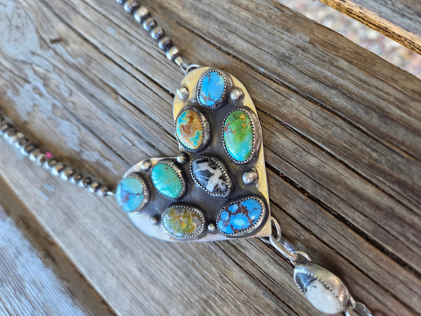 Heart Turquoise Cluster