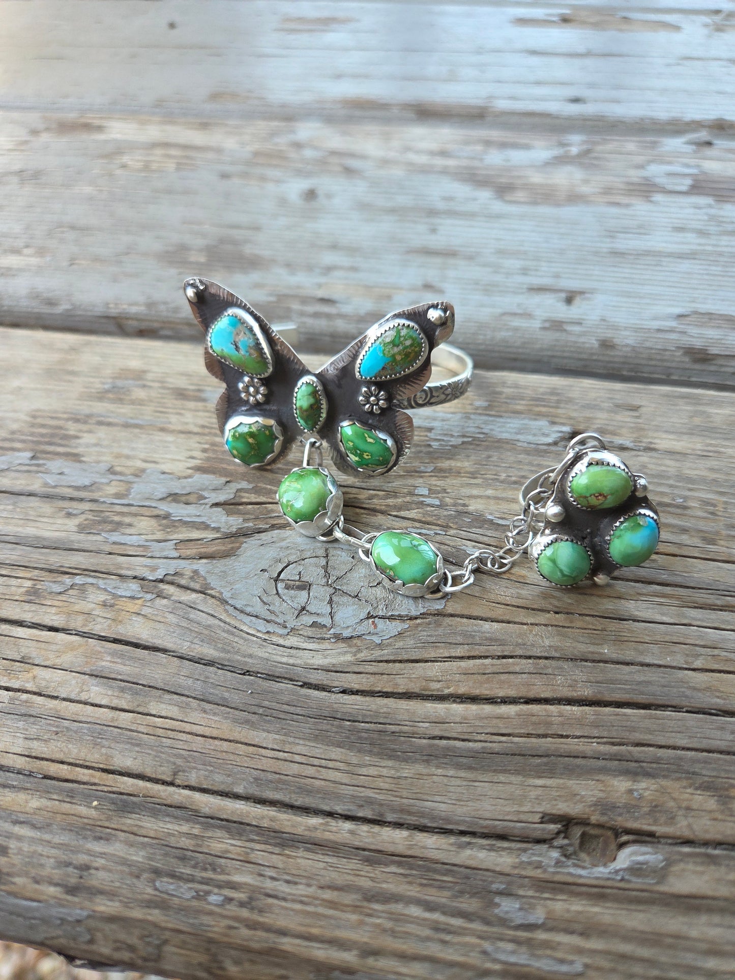 ButterFly bracelet ring combo