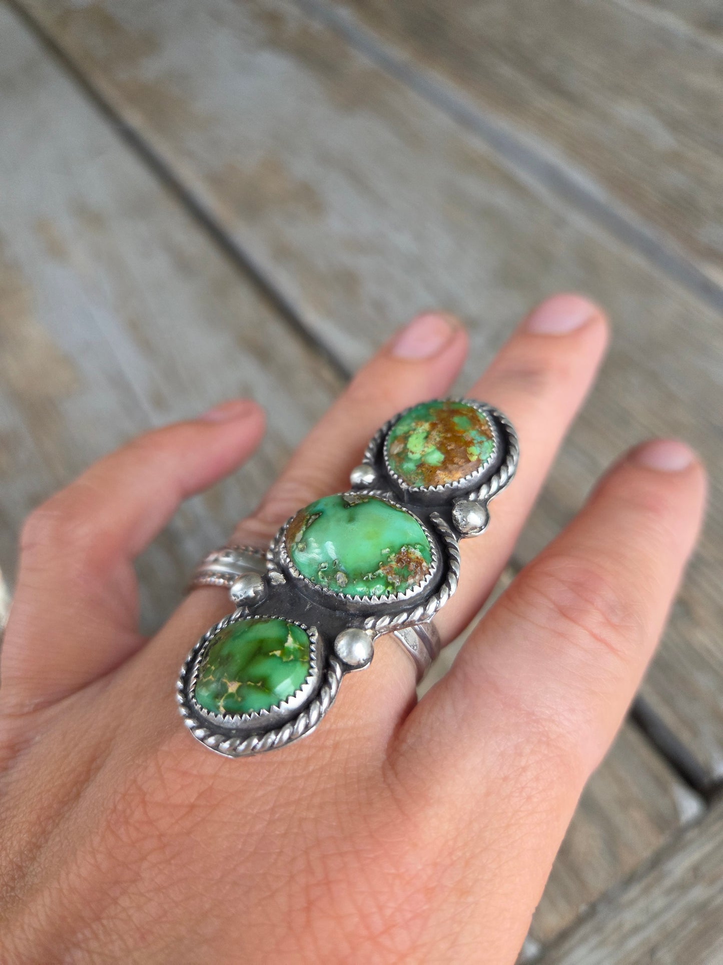Royston Turquoise Adjustable Ring