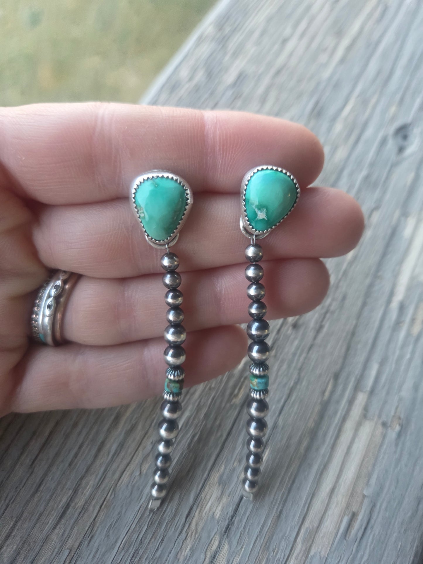 Emerald Valley Turquoise • Sterling Silver Pearls & Turquoise