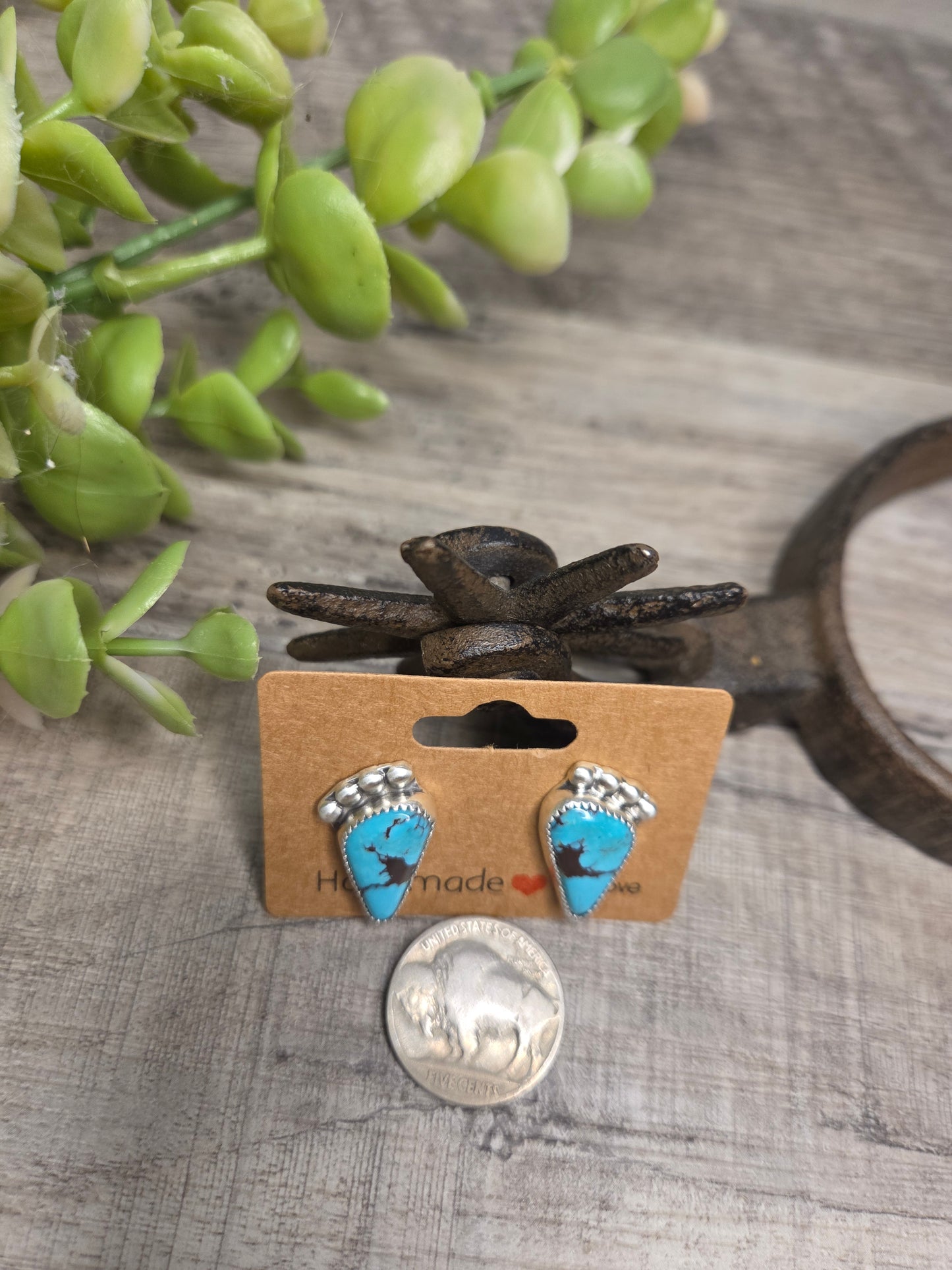 Kingsmen Turquoise Stud Earrings