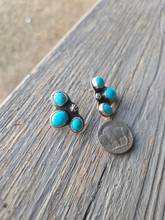 Sleeping Beauty Turquoise Earrings