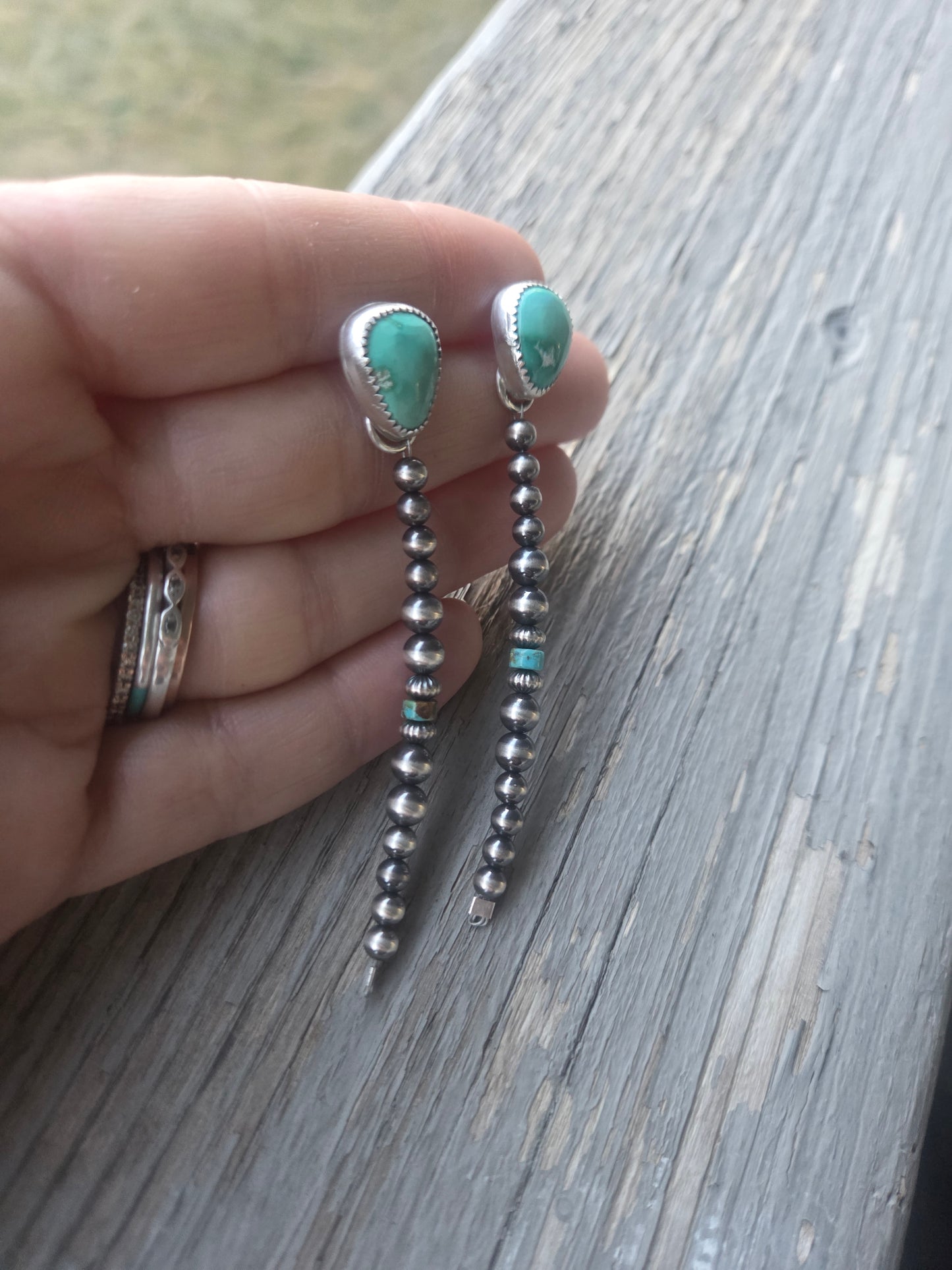 Emerald Valley Turquoise • Sterling Silver Pearls & Turquoise