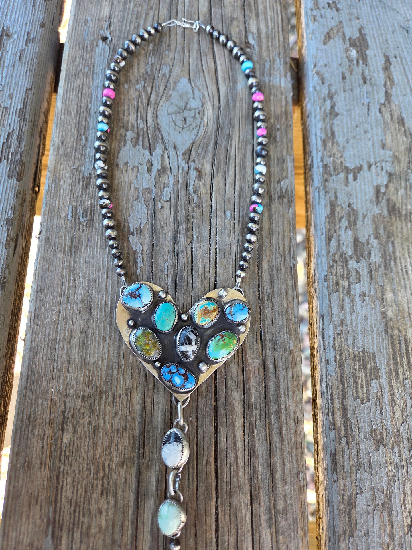 Heart Turquoise Cluster
