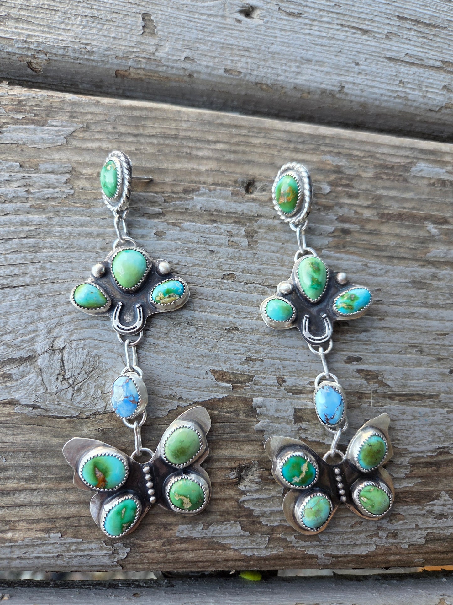 Butter Fly Turquoise Earrings